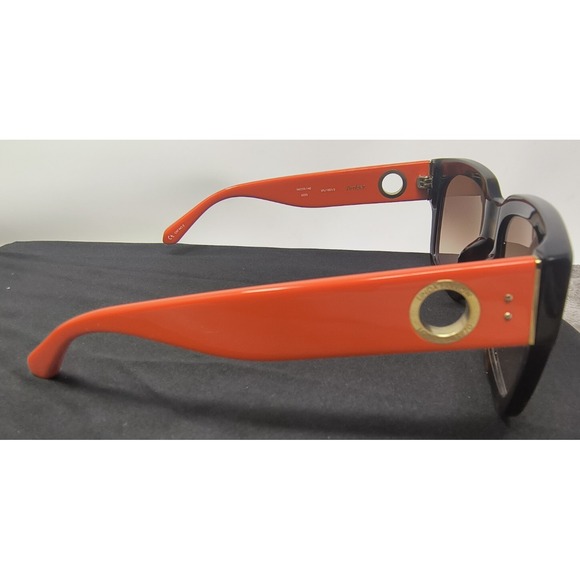 Linda Farrow Luxe Amber Acetate Sunglasses Animal Print Oversized D Frame NEW - Picture 5 of 11